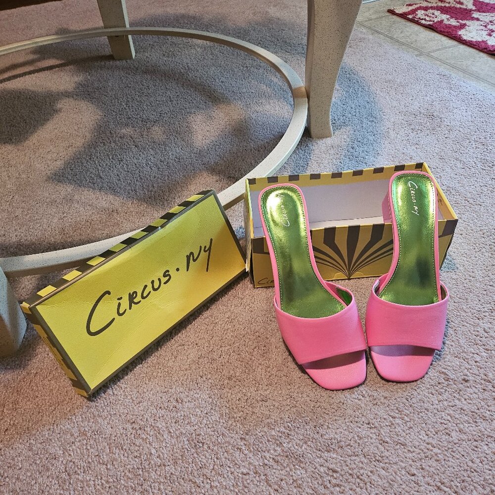 Circus Ny By Sam Edelman Nova Heel Sandals. Pink Watermelon. 81/2 M